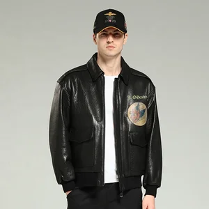 2022 Very rare Vintage Jacket Flight Bomber  Saipan MA 1 Leather Patches B29