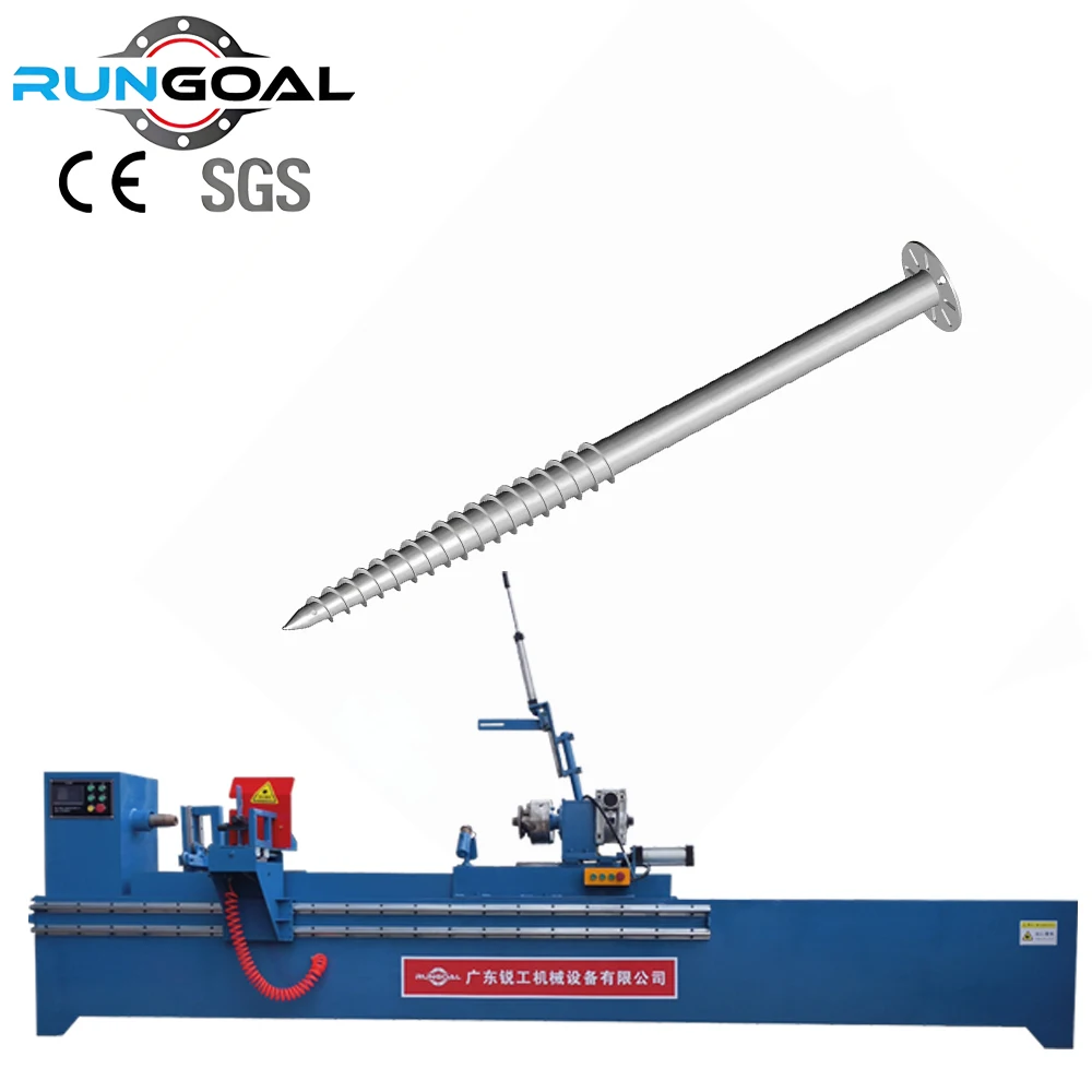 RUNGOAL Photovoltaic Solar System Ground Screw Post Anchor Production Machine Ground Screws Making Machine