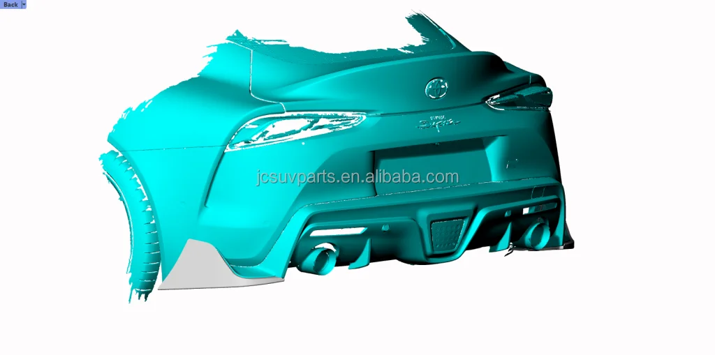 Carbon Fiber Rear Bumper Splitter Flaps Wing Aprons for Toyota Supra ...