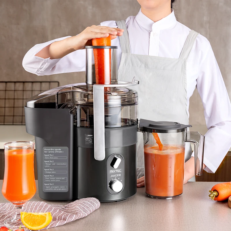 MIXTEC Commercial Electric Fruit Juicer - Quiet & Efficient