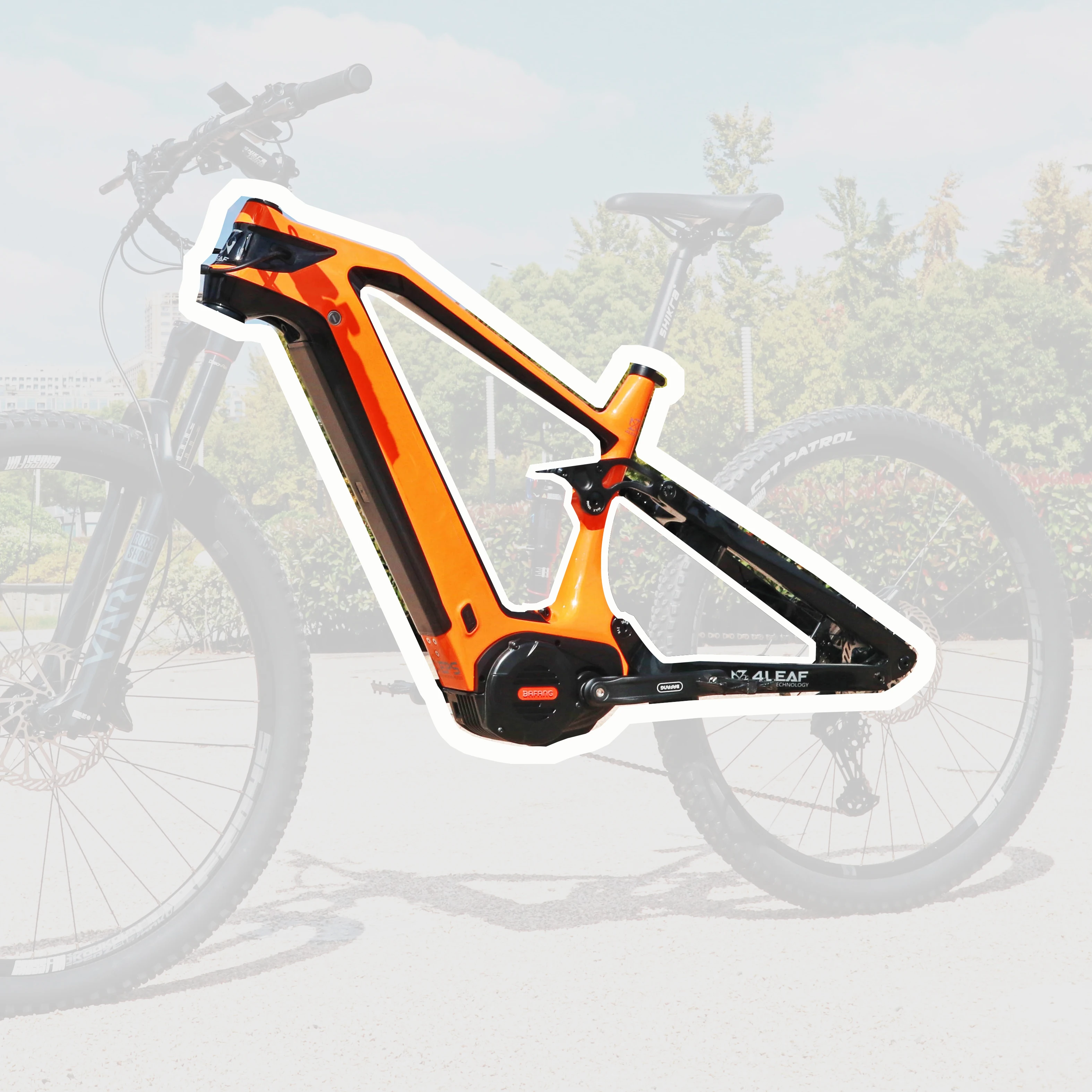 Telaio E Mtb Carbonio Telaio Da Enduro Ebike In Fibra Di Carbonio