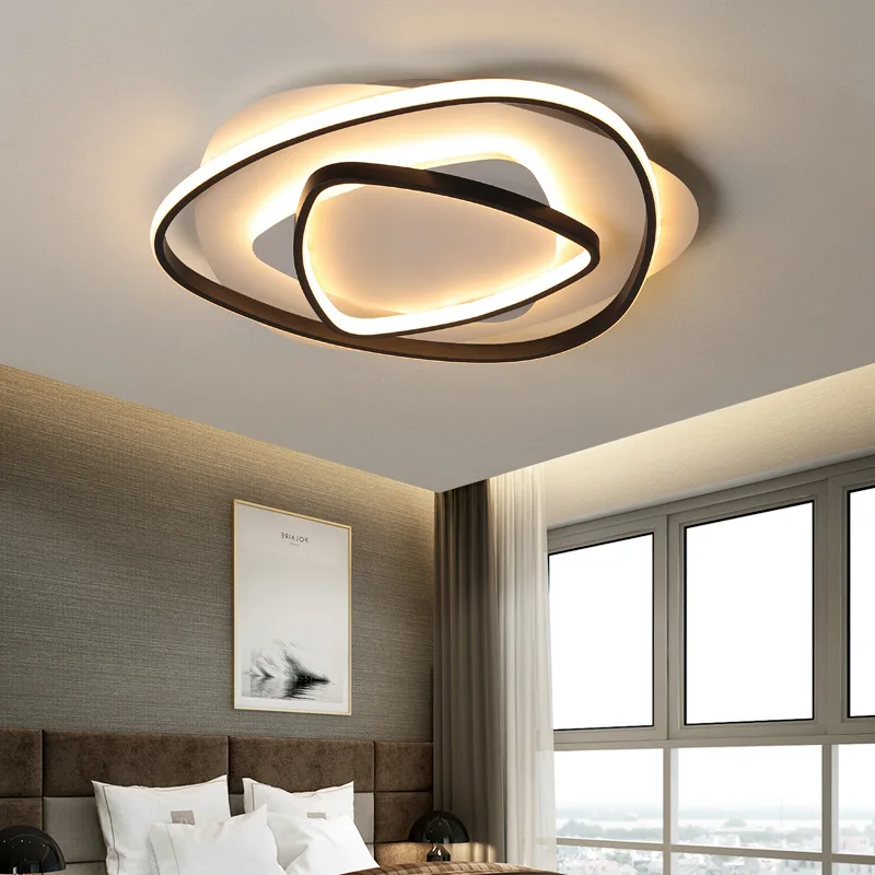 MEEROSEE Living Room Lights LED Modern Light Ceiling Acrylic Light Ceiling Ring MD87176