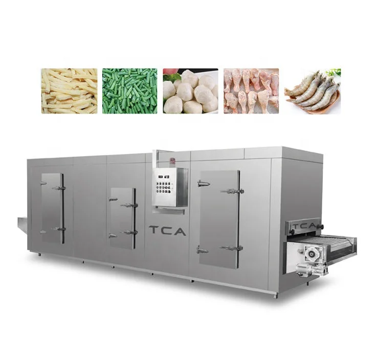 TCA  Automatic Vegetable and Fruit IQF Freezing Line Frozen Sweet Corn and Green Peas Production Line