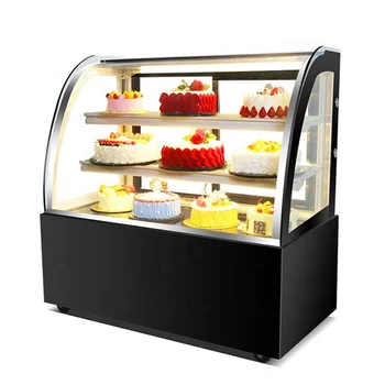 Patisserie Display Cabinet Ce Approved Artificial Pedestal And Toughen ...