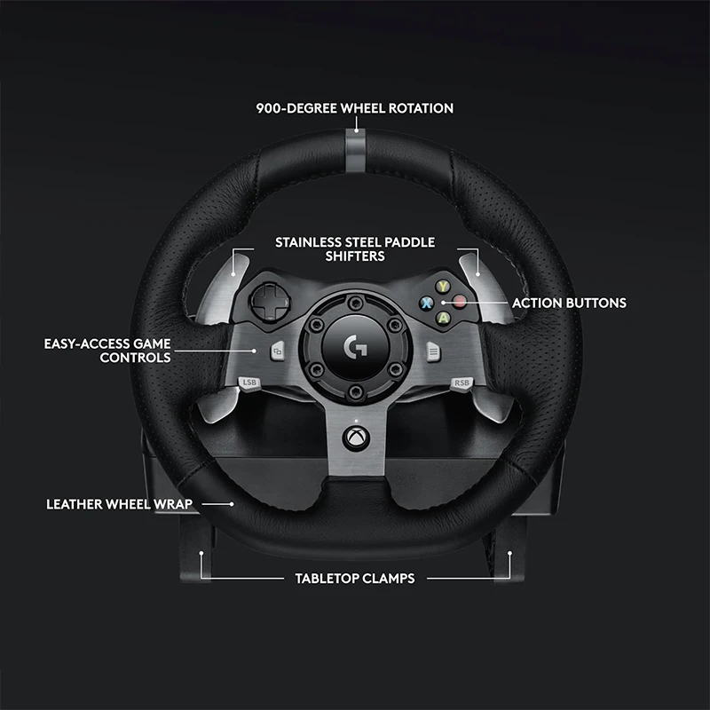 Original Logitech G29 G920 Driving Force Race Wheel + Logitech G ...