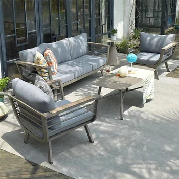 Chair Aluminum Luxury Outdoor Garden Rattan Pool Furniture Sofa Set Rope Furniture Set Garden Furniture Set