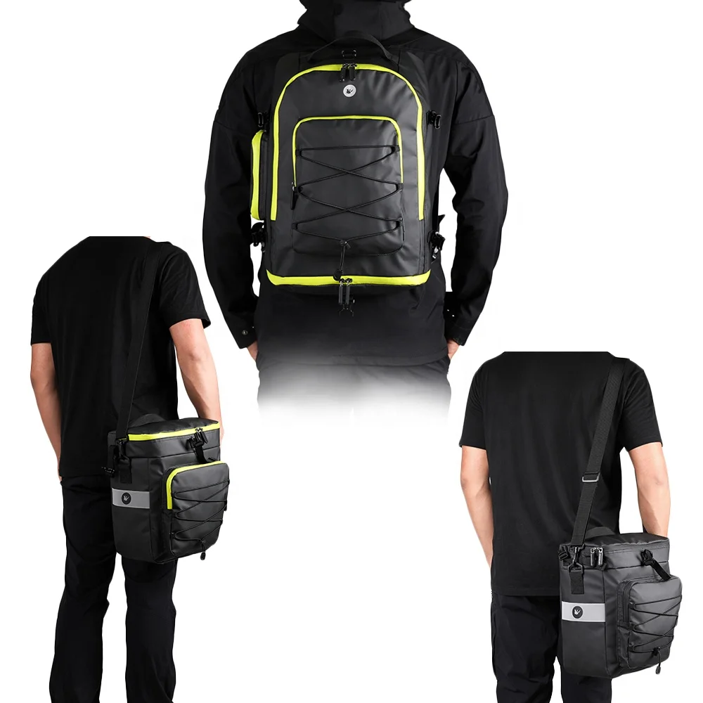Rhinowalk 3 in 1 Multifunctional Cycling Bicycle Pannier Bag Bike 65L Waterproof Bicycle Cargo Bag