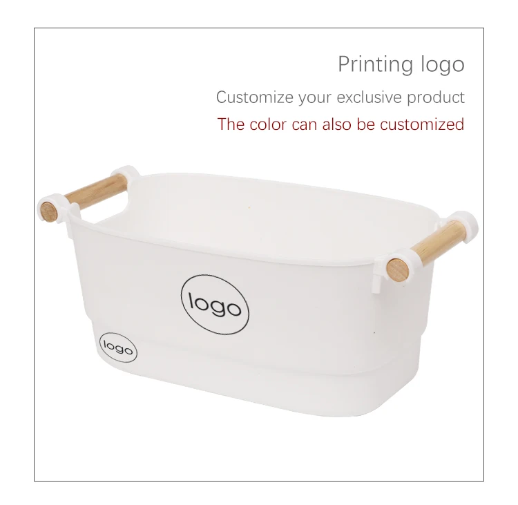 White Stackable Storage Bins Plastic Refrigerator 15l With Handles