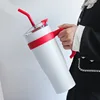 Red and White Ice King Cup