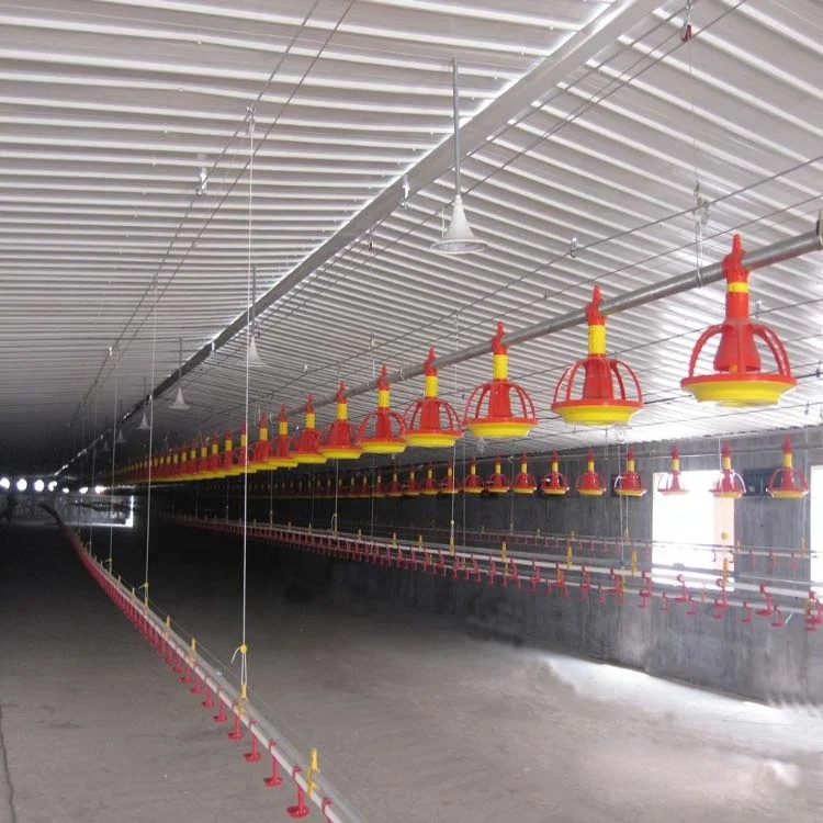 Poultry Automatic Feeding System for Broiler Farm Poultry Farming Equipment /Broiler Pan Feeder/poultry Feeding Line System