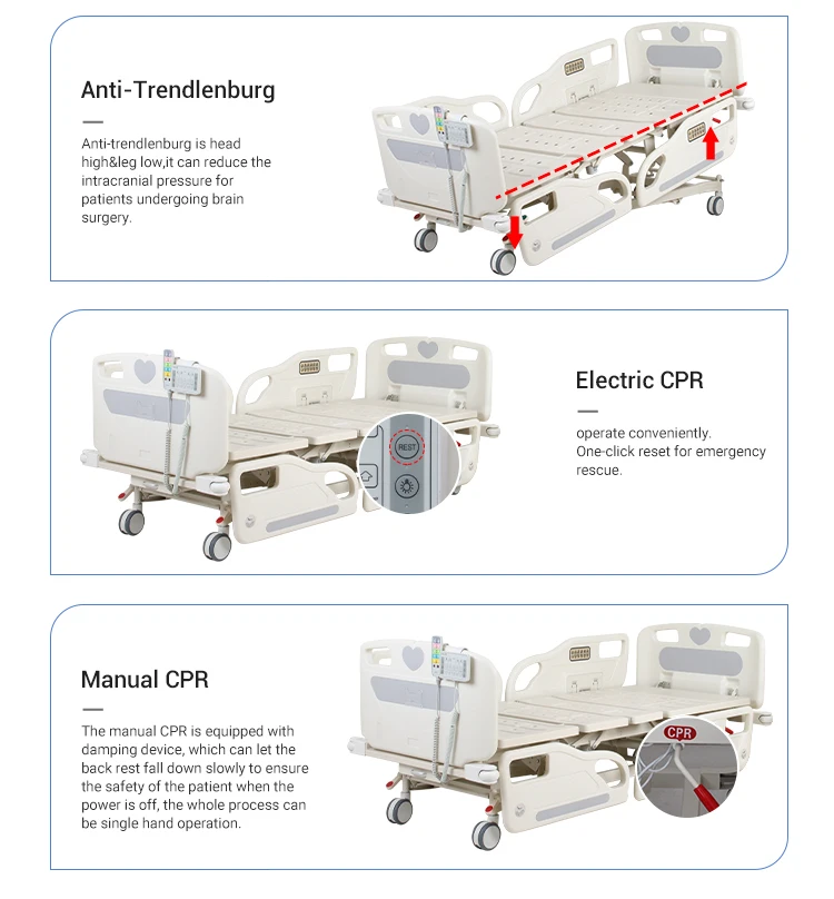 Luxury Hospital Bed Electric Bed Controller With Motor - Buy Electric