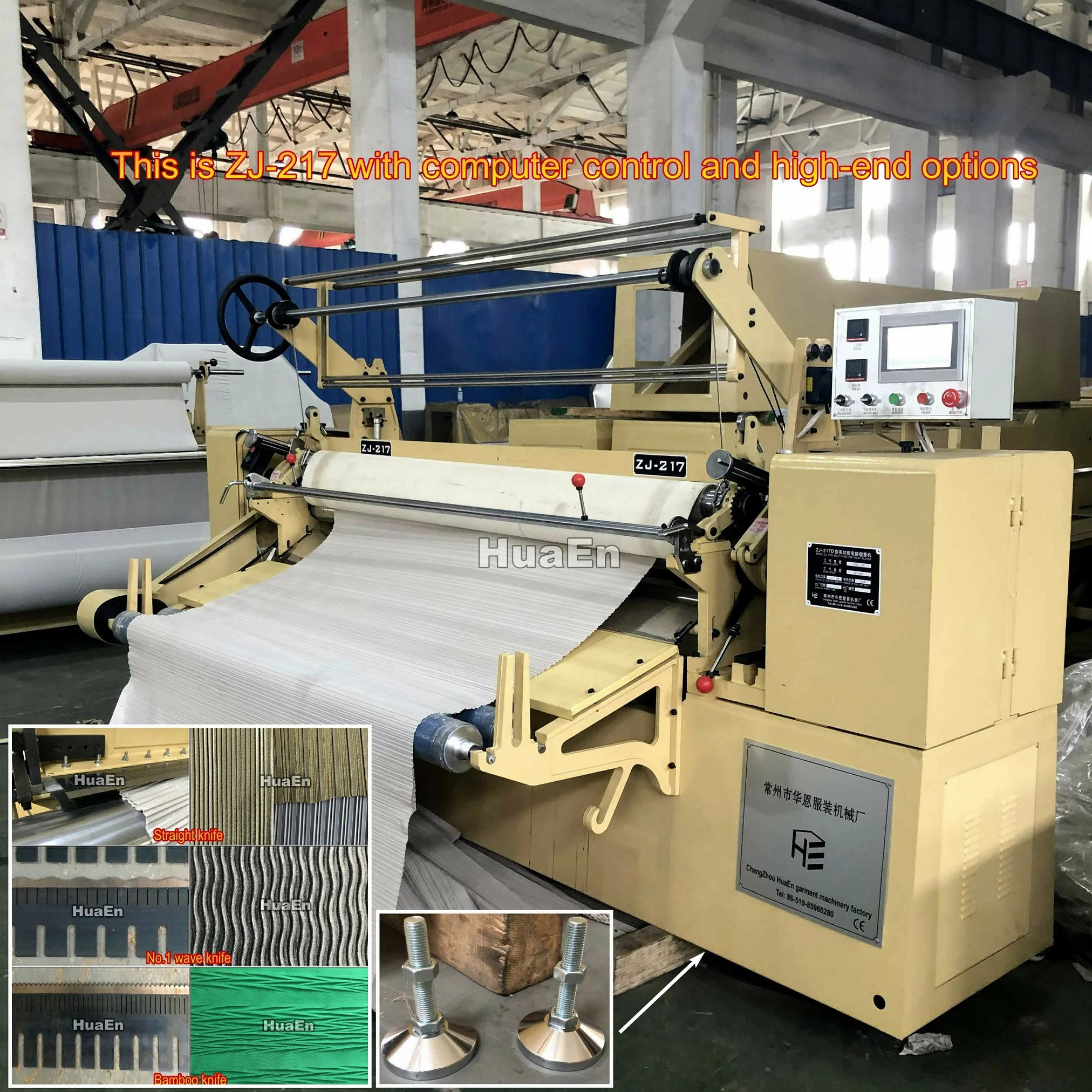 Changzhou huaen завод плоский ZJ-217 Двусторонняя ель волна Арлекин Kingussie комбинированный пространство гофрированный шифон плиссе машина Китай