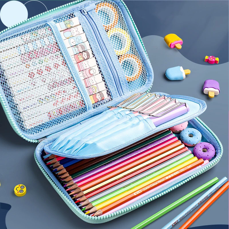 Multi Function Pencil Case Factory Custom Kids Pencil Case Set Organizer Geometry Box for Girls