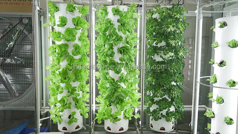 Full Automated Easy Assemble Aeroponic Tower  Hydroponics Growing System Vertical Tower Garden