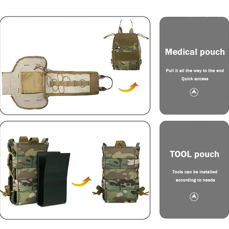 Detachable Camping Adjustable Outdoor Tactical Belts Multifunctional Eight Piece Set Detachable and Adjustable Training Belt