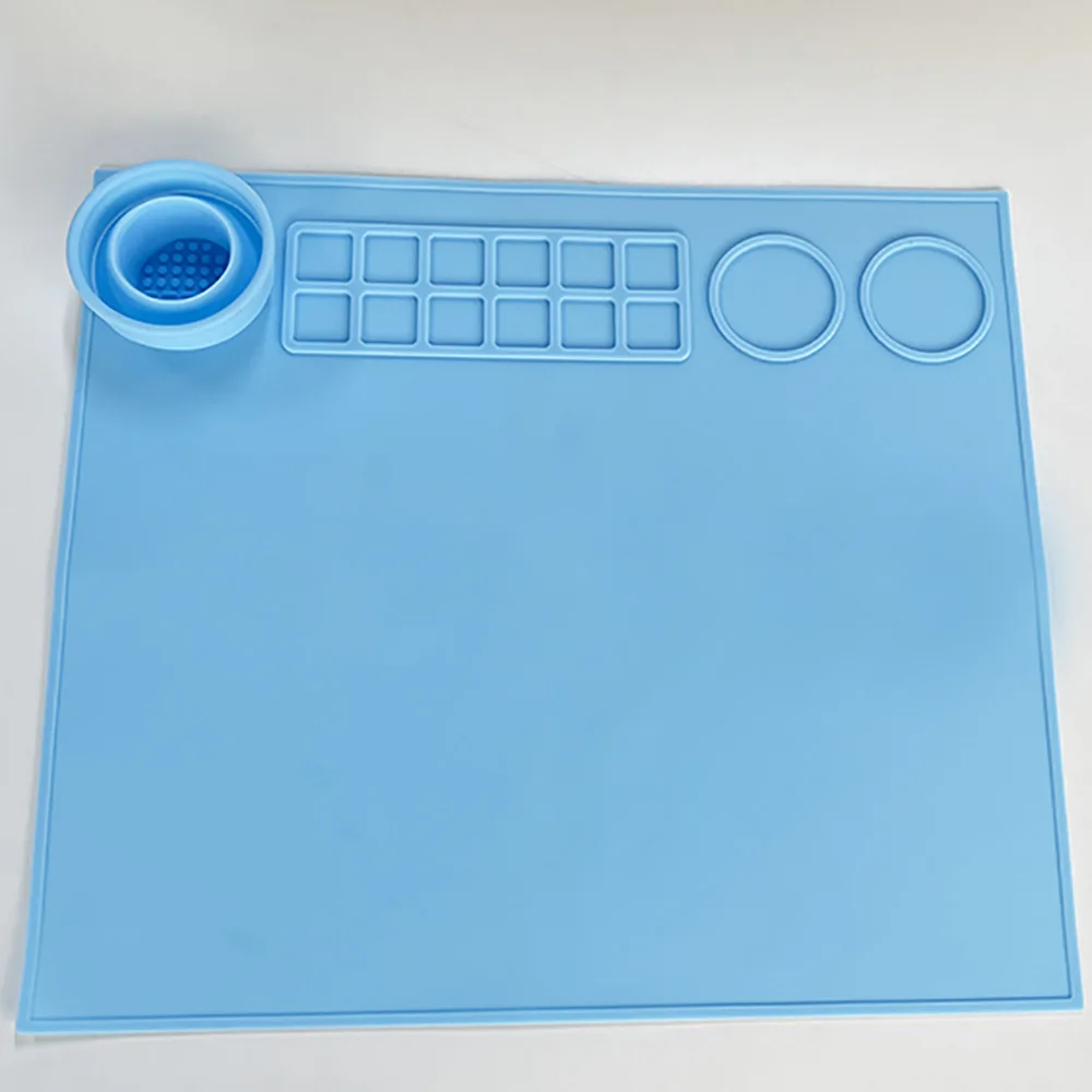 Силиконовый коврик для творчества, силиконовый антипригарный силиконовый лист для рисования с чашкой