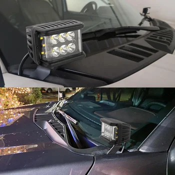 4 Inch 12V Driving Lighting Pods Cube Side Shooter 60W Led Work Light for Offroad Truck Tractor SUV ATV 4WD Boat 4x4