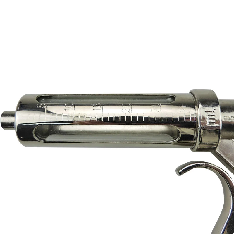 30ml 50ml Metal Veterinary Vaccine Injector Gun Auto Syringe Poultry Injection Automatic Syringes