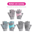 Breathable Cycling Gloves Training Fitness Glove Outside Riding Female Half Finger Bike Gloves