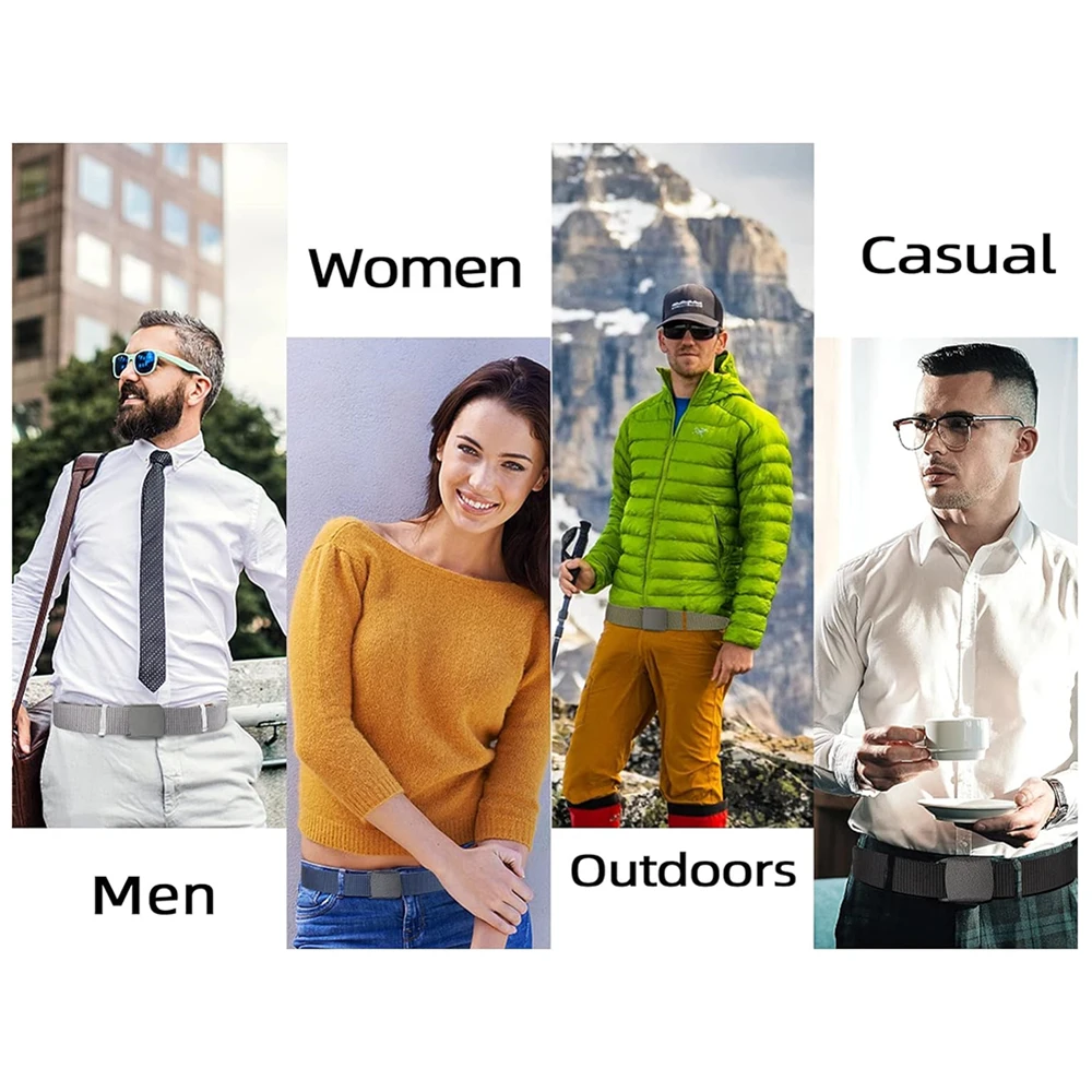 Durable Hot Selling Tactical Fashion Nylon Belt Lightweight Plastic Buckle Metal Free Tactical Belt