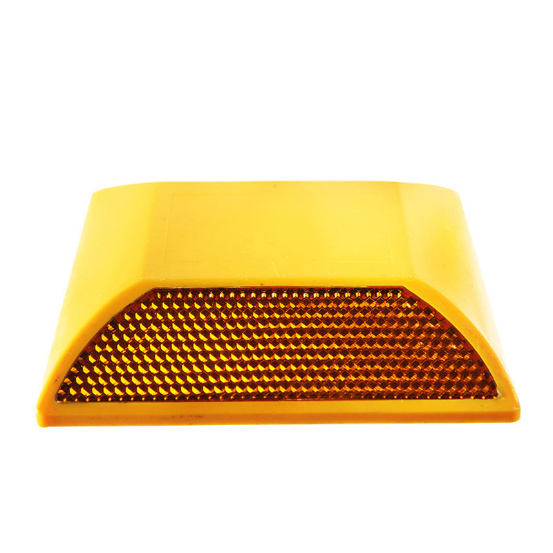 Пластиковый светоотражающий дорожный светильник желтого и красного цвета кошачий глаз