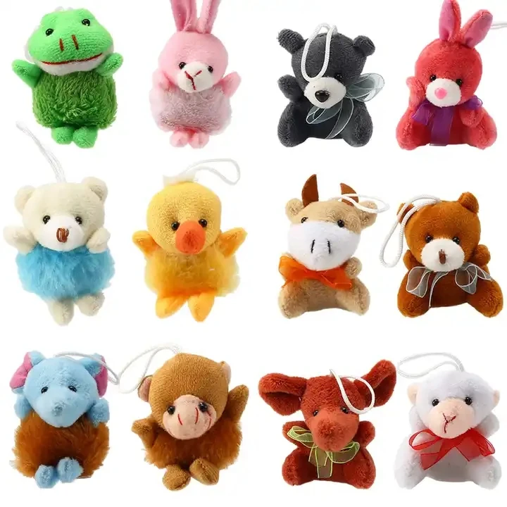 Hot Sale Mini Stuffed Animals & Plush Toys Set Small Plush Keychain Animal Bulk Gift Of Easy To