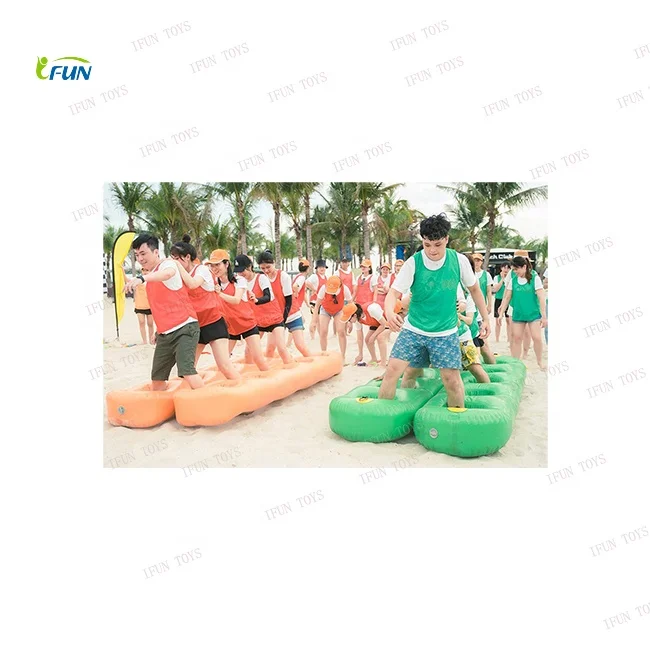 Inflatable Team Games Outdoor Interactive Team Building Inflatable Rolling Tube Challenge ...