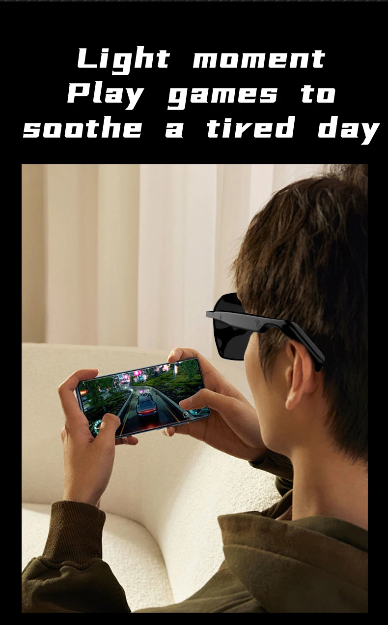 New Design SG-12 Pro Smart Glasses Touch Anti-UV Sunglasses Open Ear Wireless Stereo Headsets Comfortable Wearable Earphones