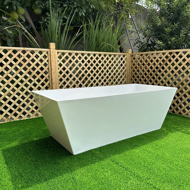 Hot Sale Acrylic Cold Plunge Tub Freestanding Ice Bathtub Soaking Ice