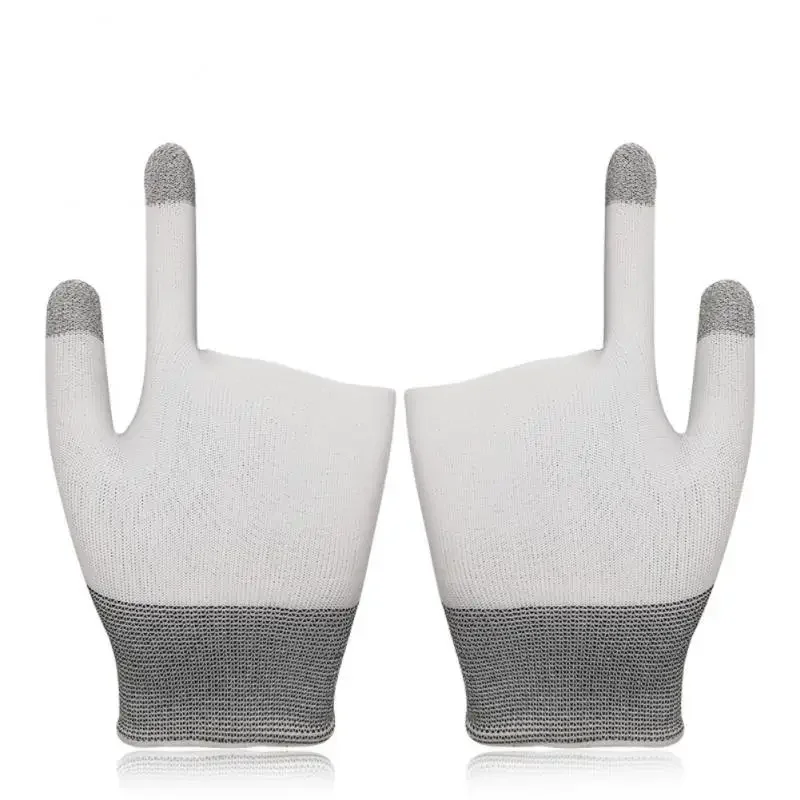 2023 Two-finger Gaming Finger Sleeves Mobile Game Gloves Sweat-proof Touch Screen Finger aperçu 8