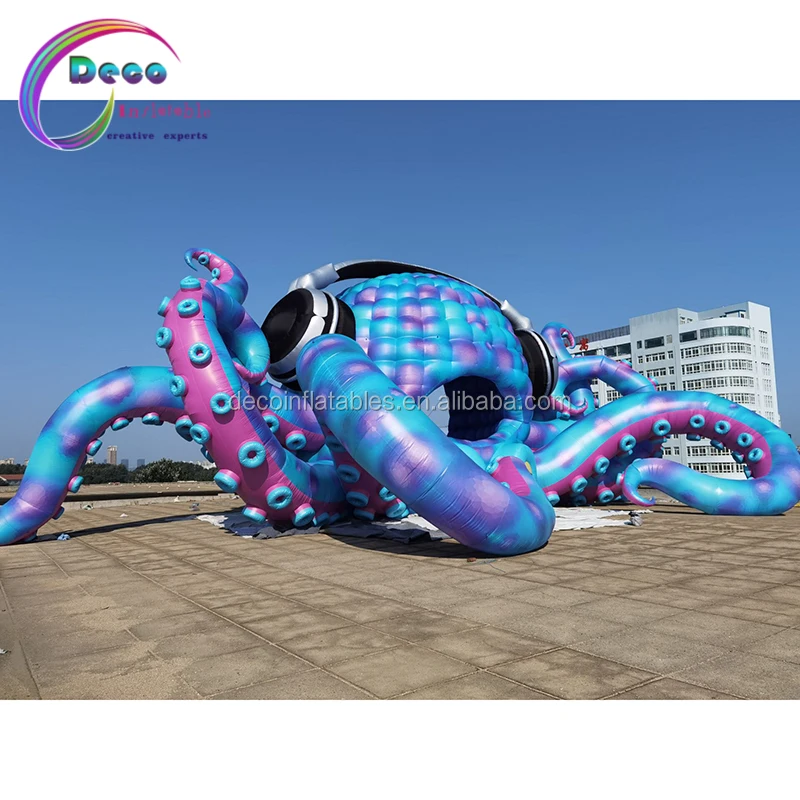 Giant Inflatable Stage Inflatable Dj Octopus Stage for Music Props