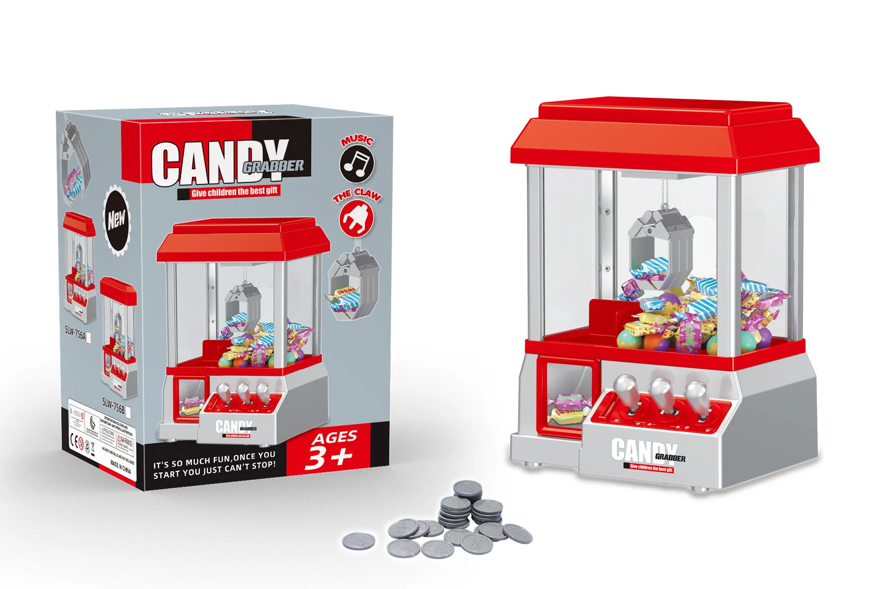 Мини-Электронная игрушка для захвата конфет с музыкой