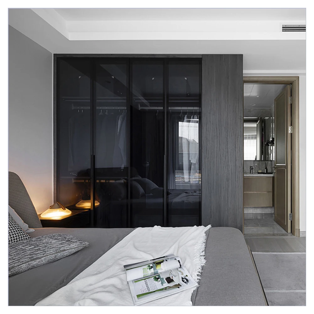 Foshan Customized Furniture Modern Design Bedroom Armoire Full Sets Closet with Functional Accessories Low Wardrobe Price