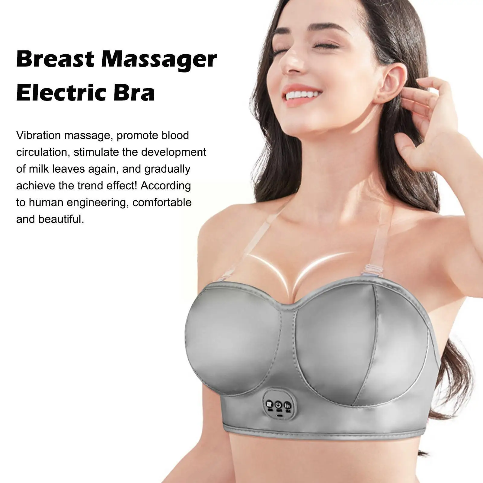 Wireless Chest Enhance Vibration Massage Machine Usb Electric Growth  Nursing Instrument Bra Enlargement Breast Massager