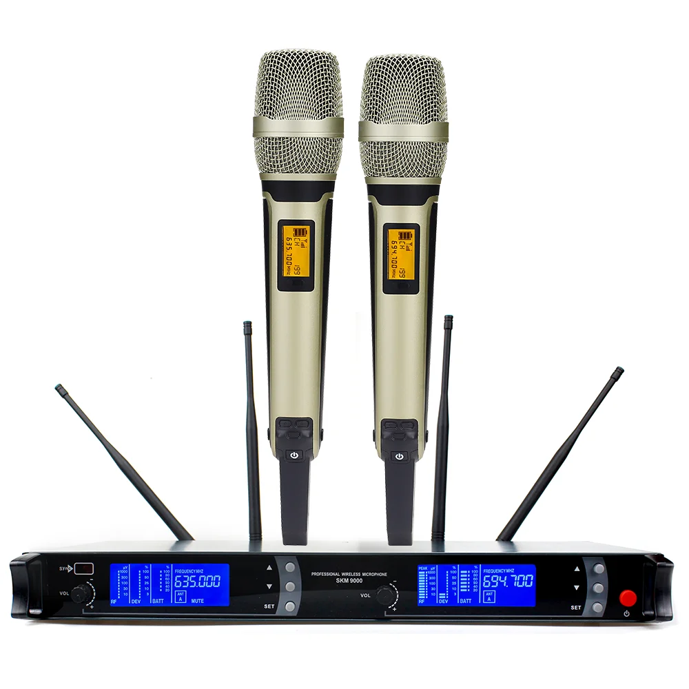 プロ仕様UHFワイヤレスマイクシステム Wireless Microphone 携帯電話ワイヤレスマイクUHFワイヤレスマイクカラオケシステム