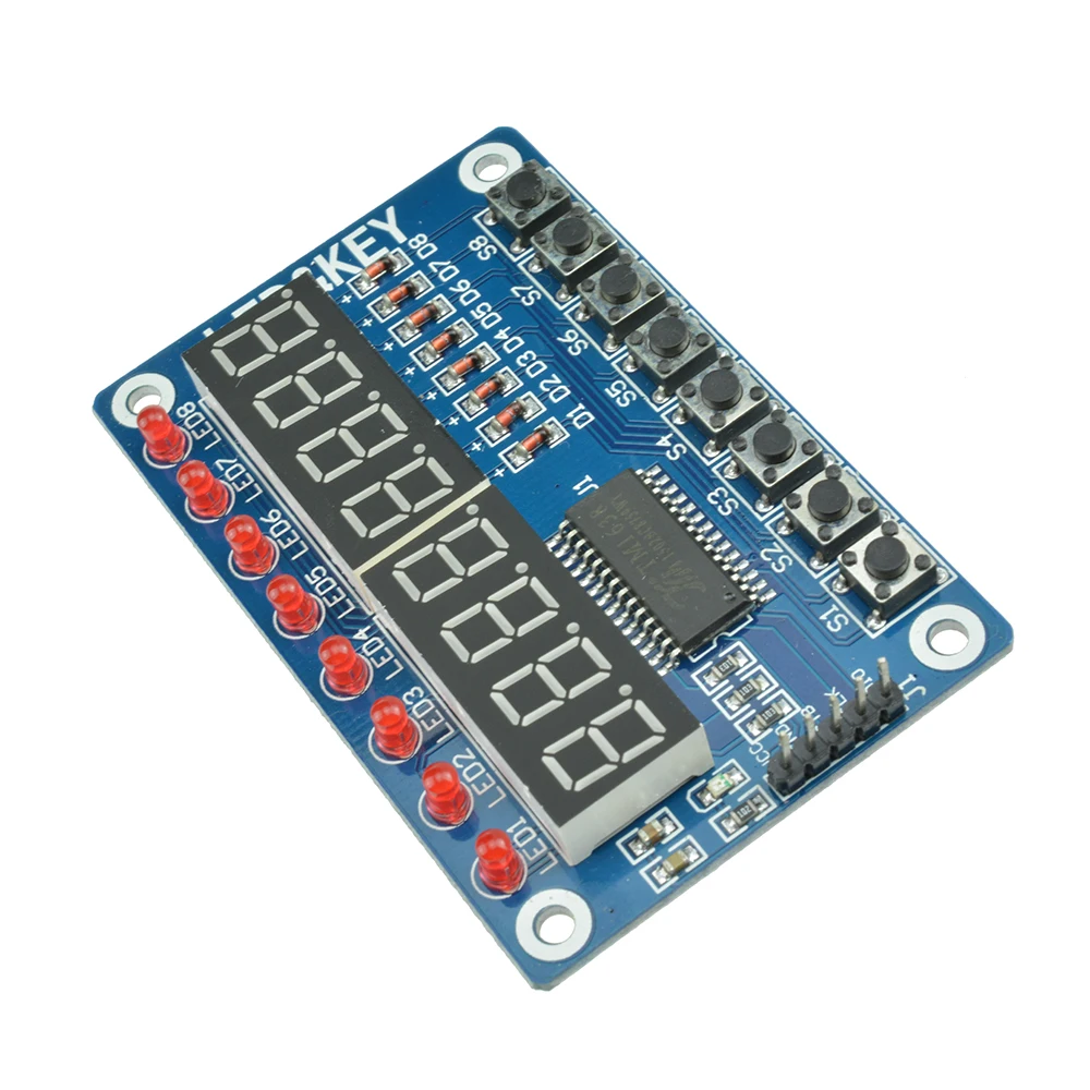 Tm1638 Key Module Led 7 Segment 8-bit Digital Display Tube For Avr ...