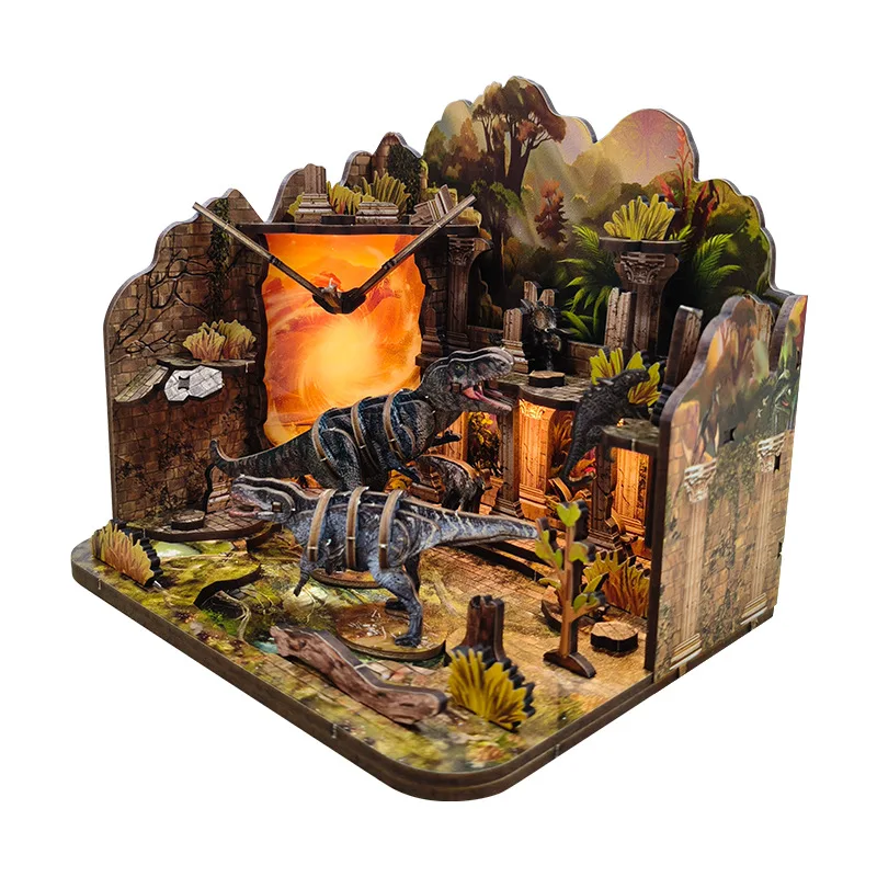 product bakery doll house 3d wooden puzzle  book nook eco friendly diy miniature toys for home decoration-1