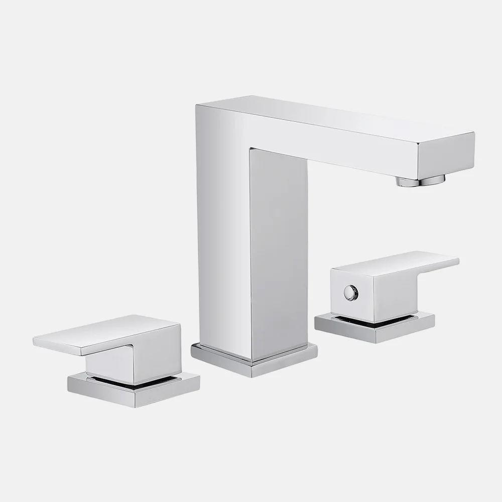 hot and cold bathroom basin faucet with sink