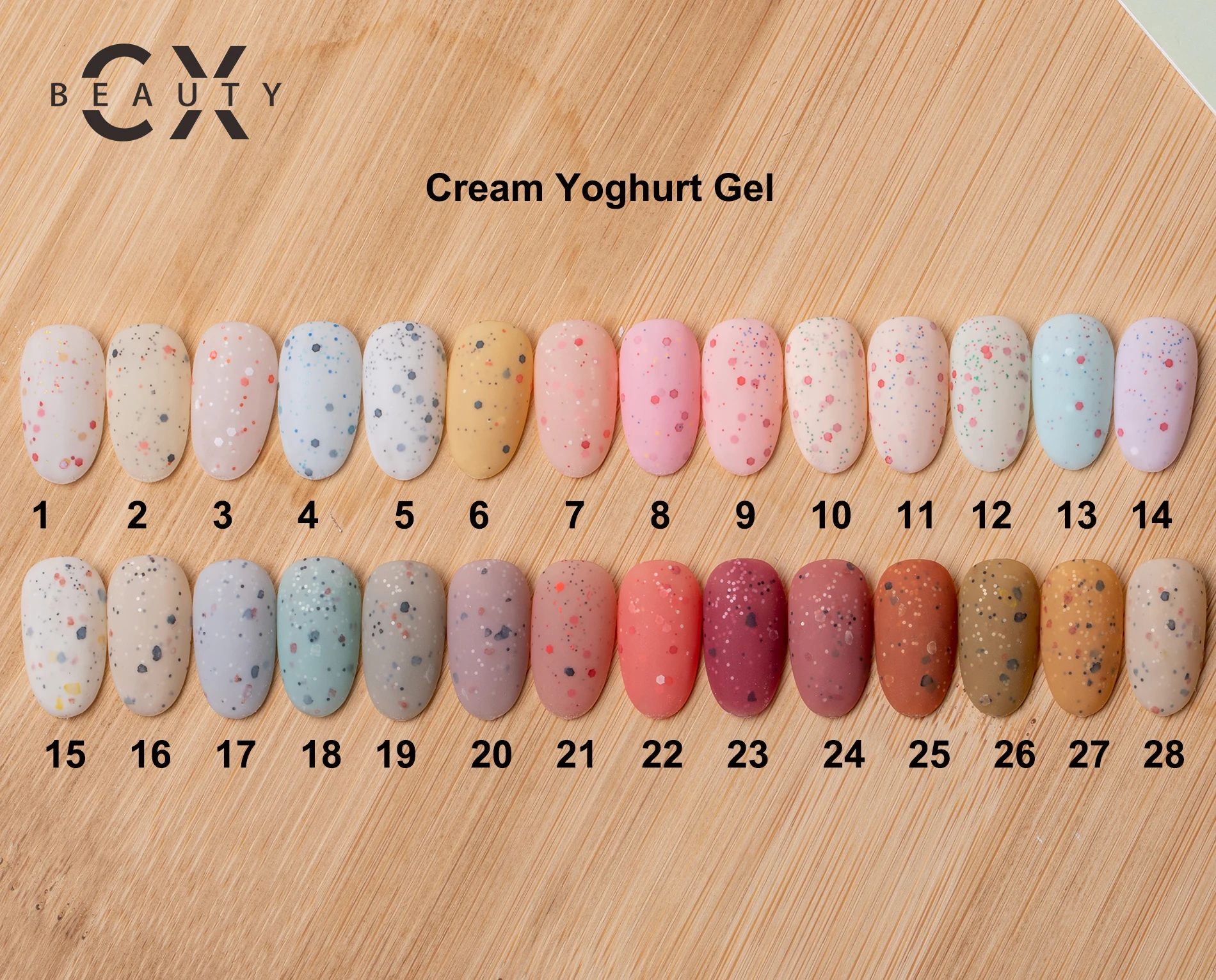 Caixuan 2022 NEW Arrival Cream Yogurt Gel 28 Colors 1Kg Bulk Packing Gel
