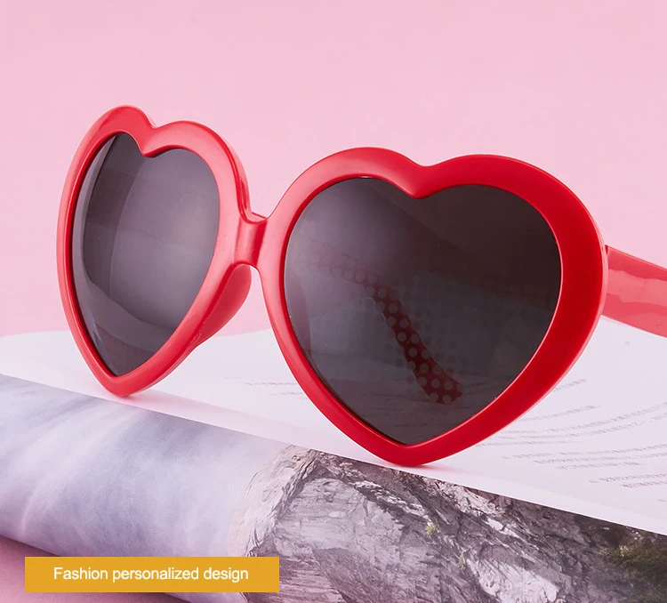 Heart Shaped Hologram Glasses - Fashion & UV Protection