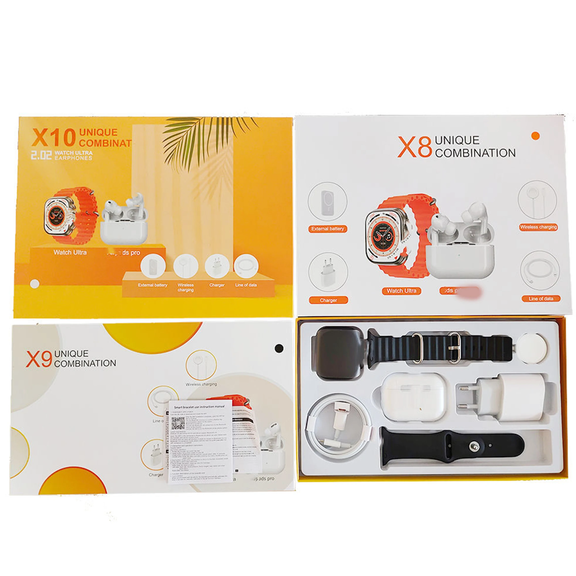 X10 Unique Latest Ultra Combination Watch X9 X10 Watch With 25w Pd Fast ...