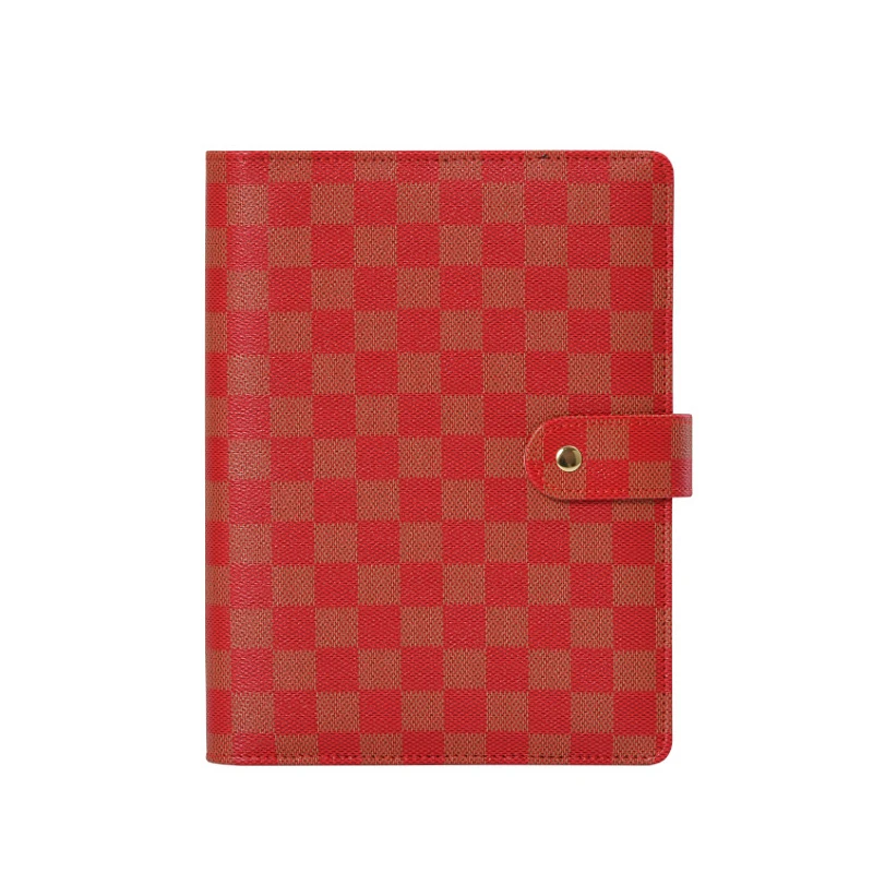 2022 Hot Sales A6 PU Binder ,personal Size Loose Leaf Planner,high Grade  Checkered Patterns Diary With Silver Binder - Buy 2022 Hot Sales A6 PU  Binder ,personal Size Loose Leaf Planner,high Grade