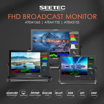SEETEC ATEM156S Professional Broadcast LCD Monitor, 15.6 Inch IPS, Rec.709, 3D LUT, with Tally Light, ODM/OEM Service detail image