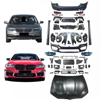 Pp Plastic Conversion G38 G30 Upgrade F90 M5 Headlight Car Bumpers Diffuser Bodykit 2018-2021 For Bmw G30 To F90 M5 Lci Body Kit