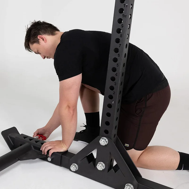 Commercial Functional Solid Steel Gym Squat Rack Weightlifting ...