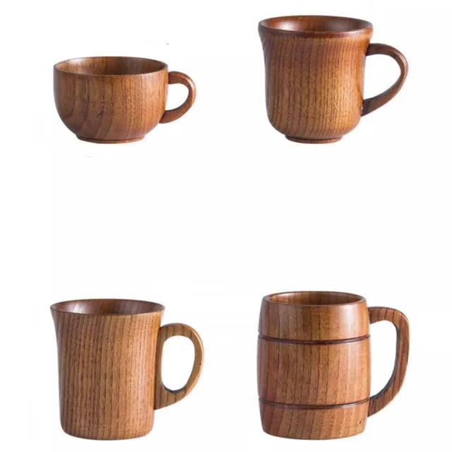 Tea Cup Creative wine barrel shape Wooden cup
