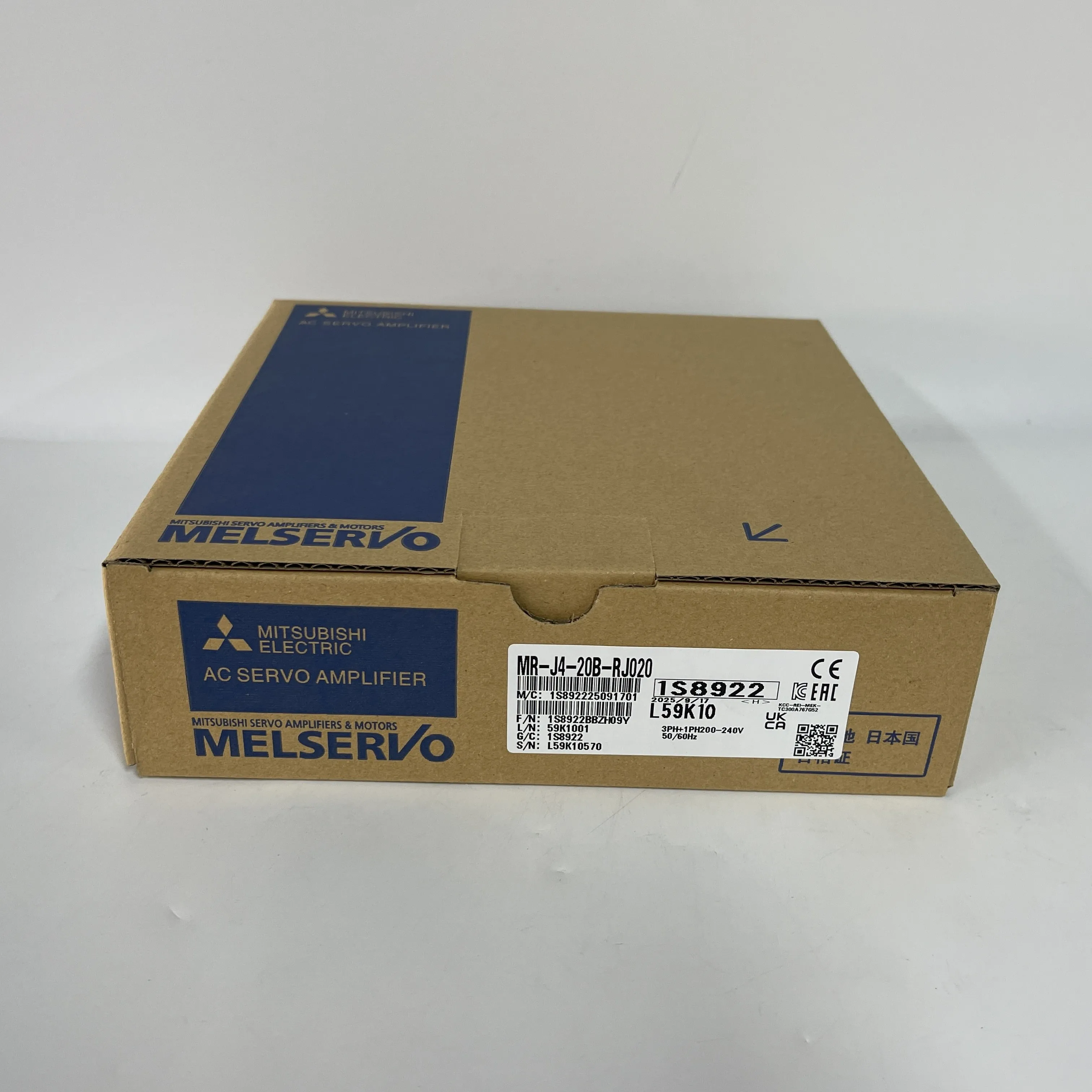 Mitsubishi AC Servo Amplifier MR-J4-20B-RJ020