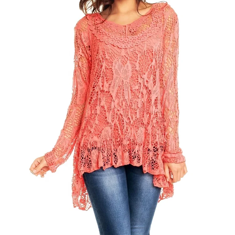 loose crochet top