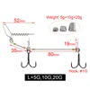 Multi taille L3/crochet+5g 10g 20g