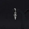 E007-Silver 3 (One there are ear holes earring)